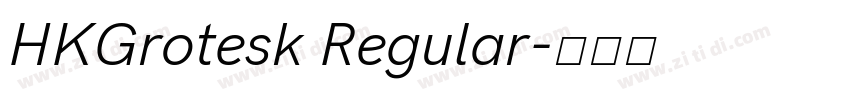 HKGrotesk Regular字体转换